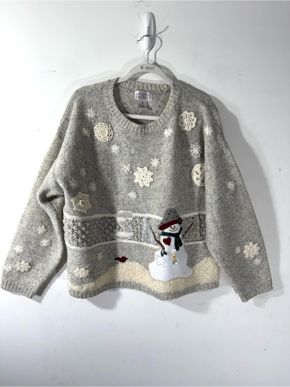 Vintage Cambridge Dry Goods wool Snowman sweater XL